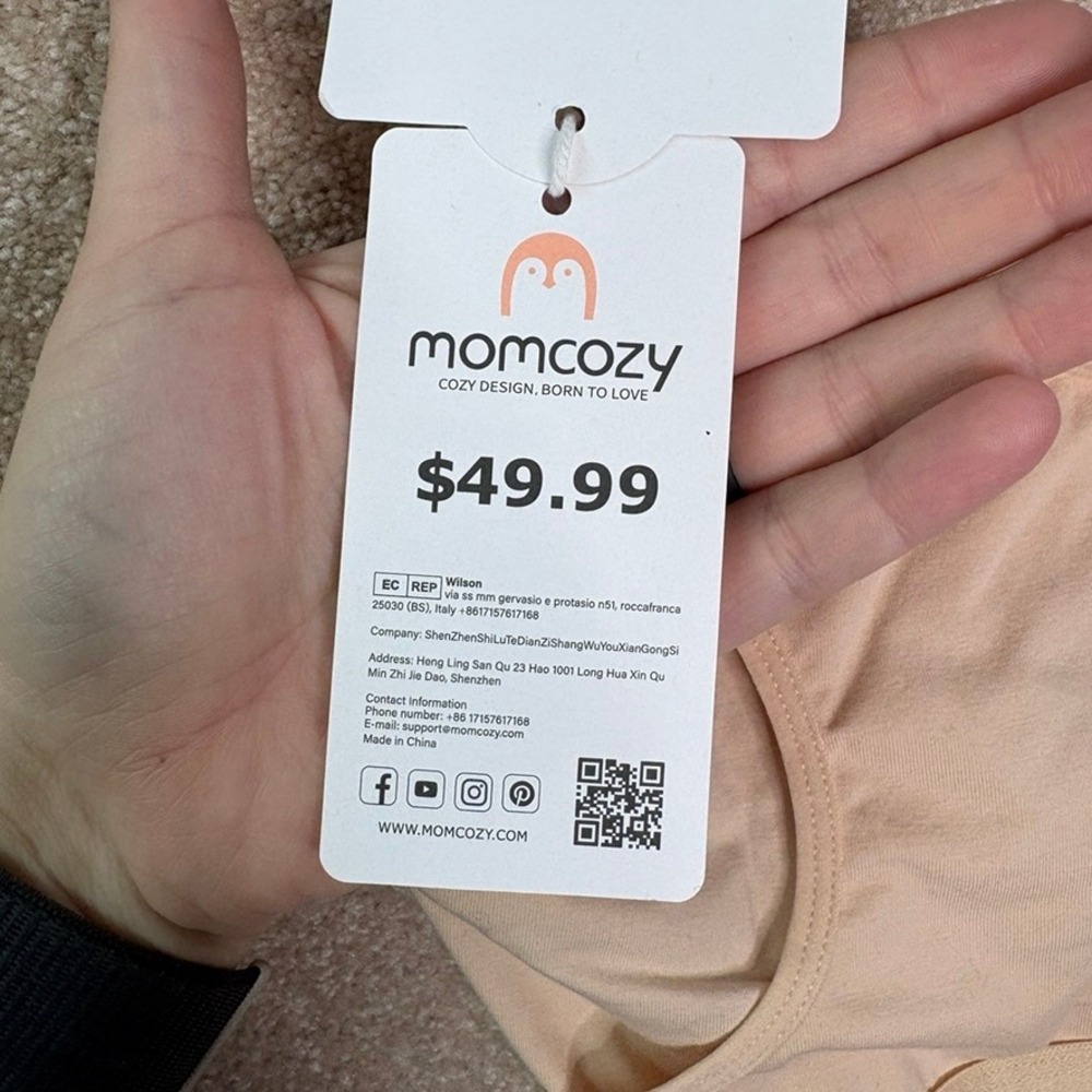 NWT MOMCOZY Nursing Bra Women's Small Nude Wireless Maternity‎ Breastfeeding - Picture 6 of 6